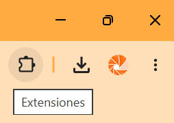 Icona d'extensions del navegador