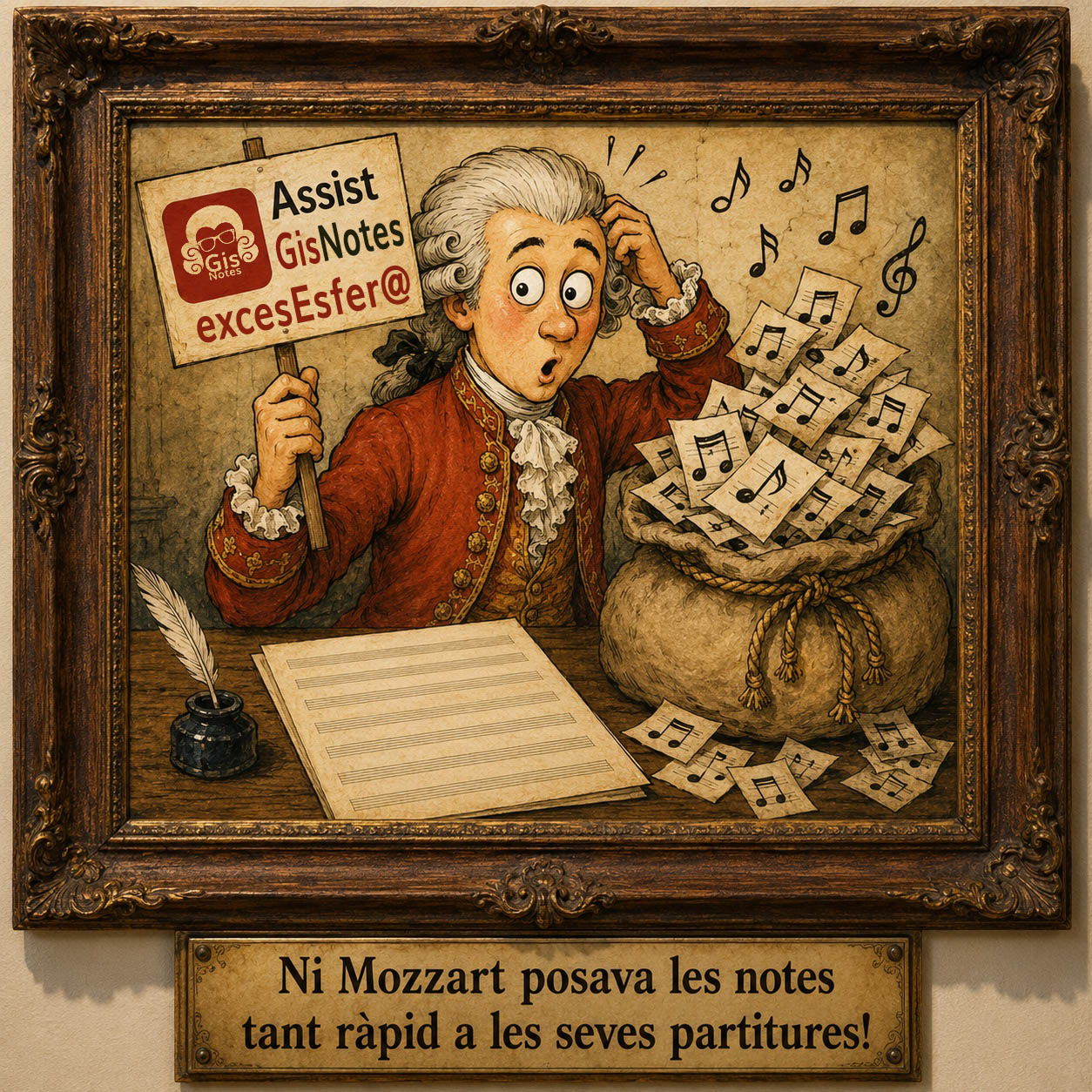 Cartell promocional de Mozart per GisNotes